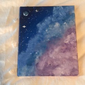 Nighttime cloud painting